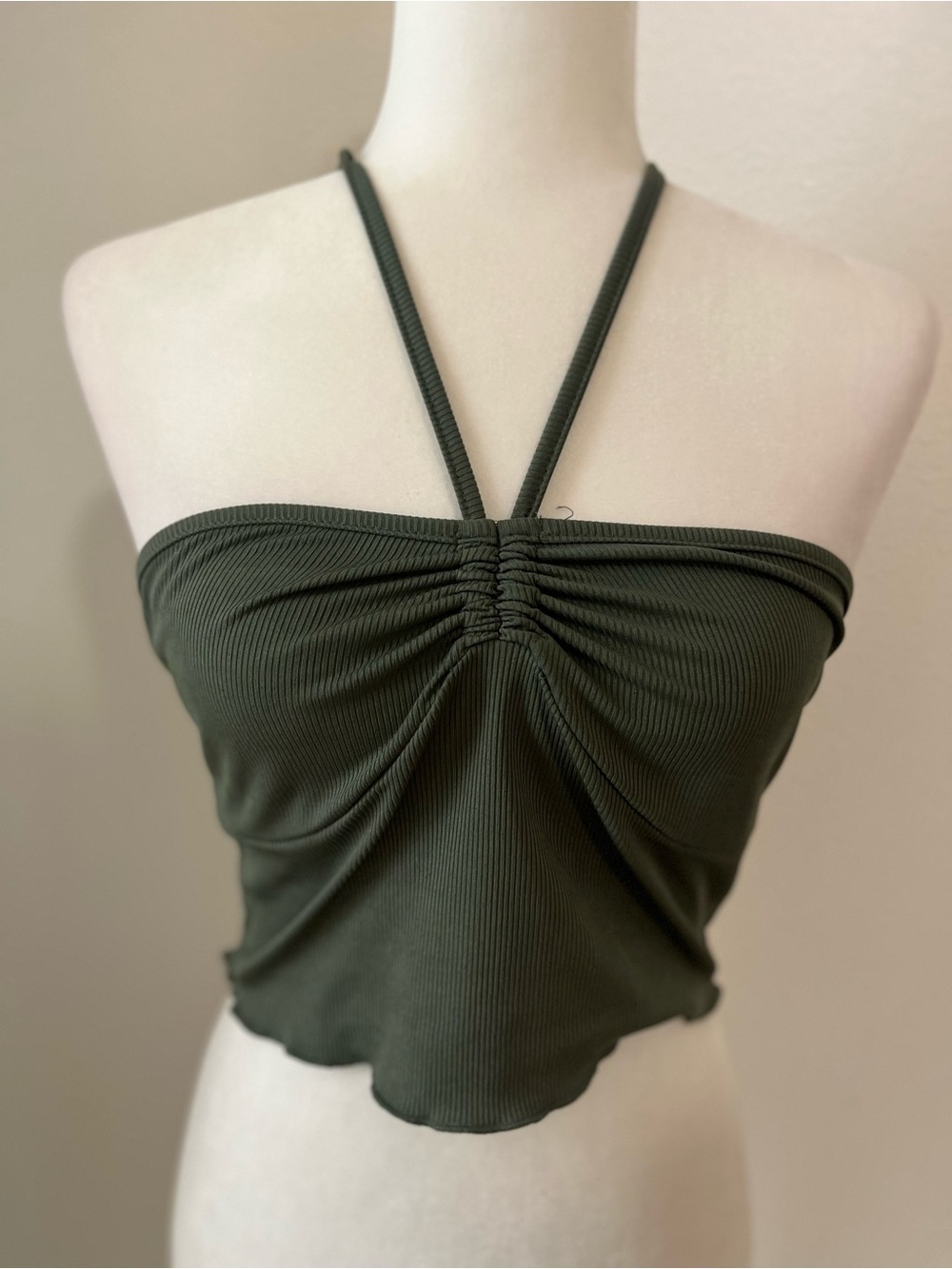 Tie Backless Halter Knit Top
